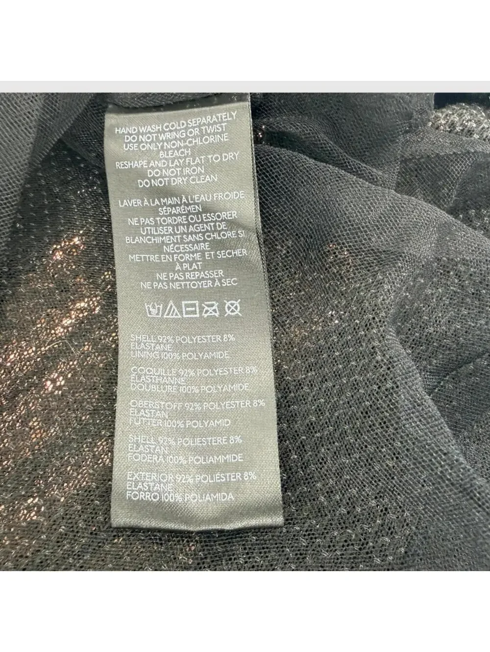 Maeve Anthropologie Sequin Top Copper Black 1X